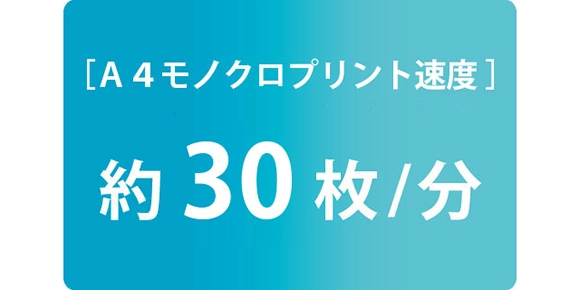 高速プリント約30枚/分