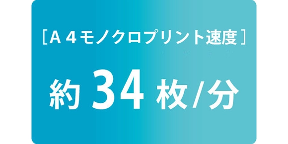 高速プリント約30枚/分