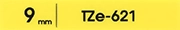 TZe-621（9mm）テープ色：黄 / 黒文字