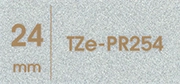 TZe-PR254（24mm）テープ色：プレミアムホワイト / 金文字