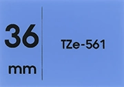 TZe-561（36mm）テープ色：青 / 黒文字